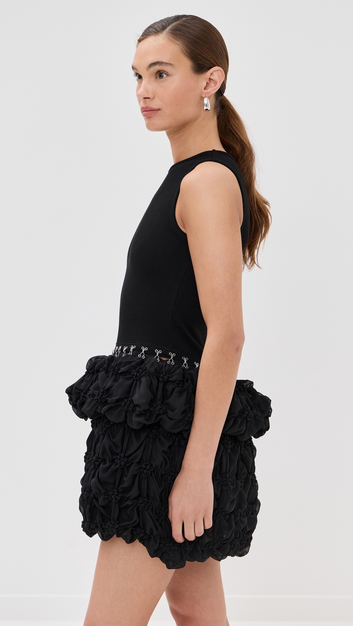 Broken Tulle Sleeveless Dress - 3