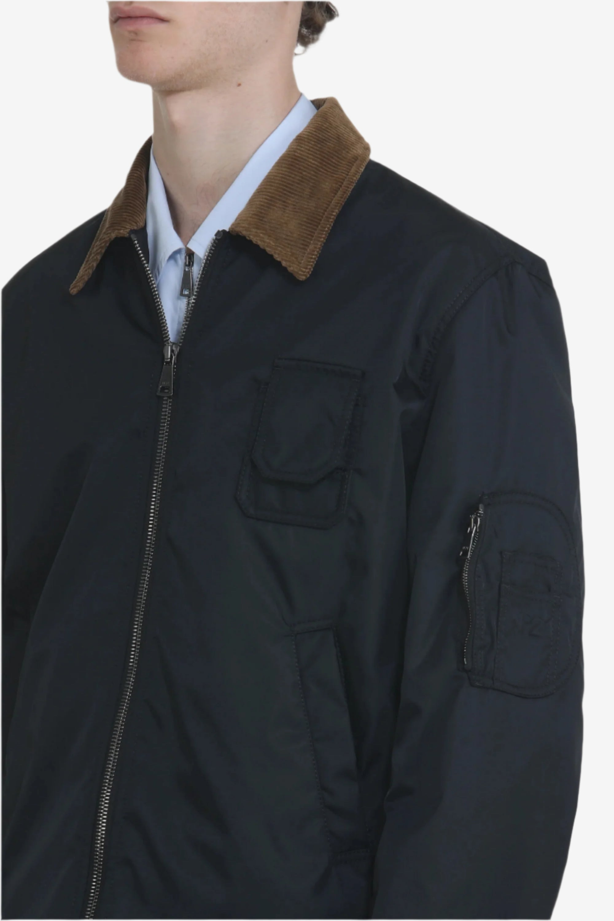 JACKET WITH CONTRASTING COLLAR - 5