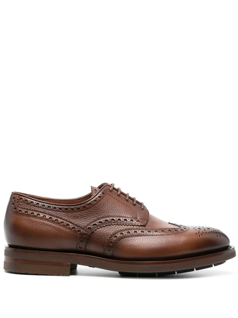 leather Derby brogue shoes - 1