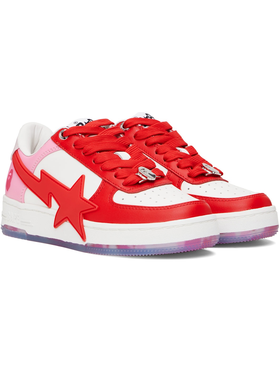 Red & Pink  STA OS Sneakers - 4