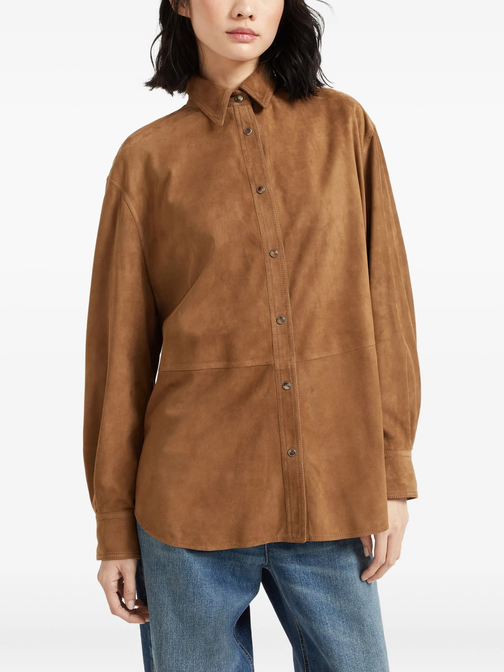 Brunello Cucinelli Leather Shirt - 4