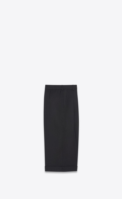 SAINT LAURENT tailored bermuda shorts in wool gabardine outlook