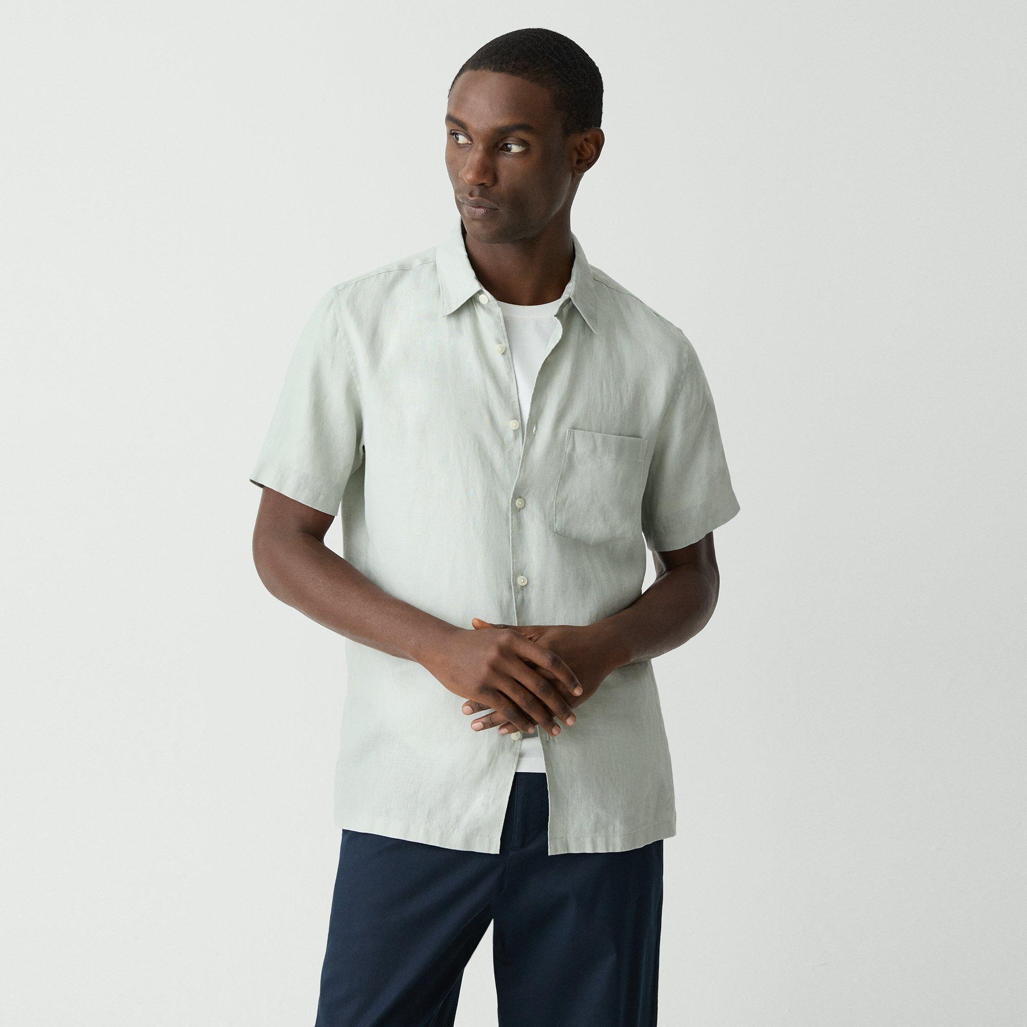 Irving Short-Sleeve Shirt in Relaxed Linen - 2