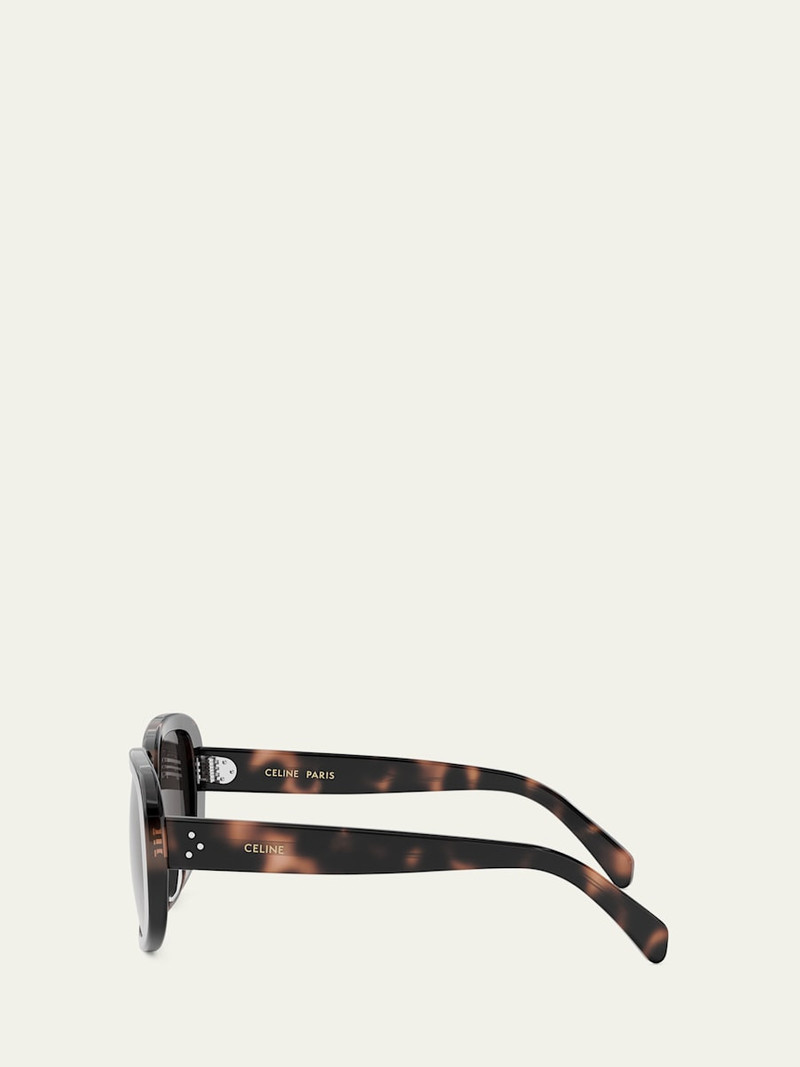 CELINE Bold 3 Dots Acetate Shield Sunglasses outlook