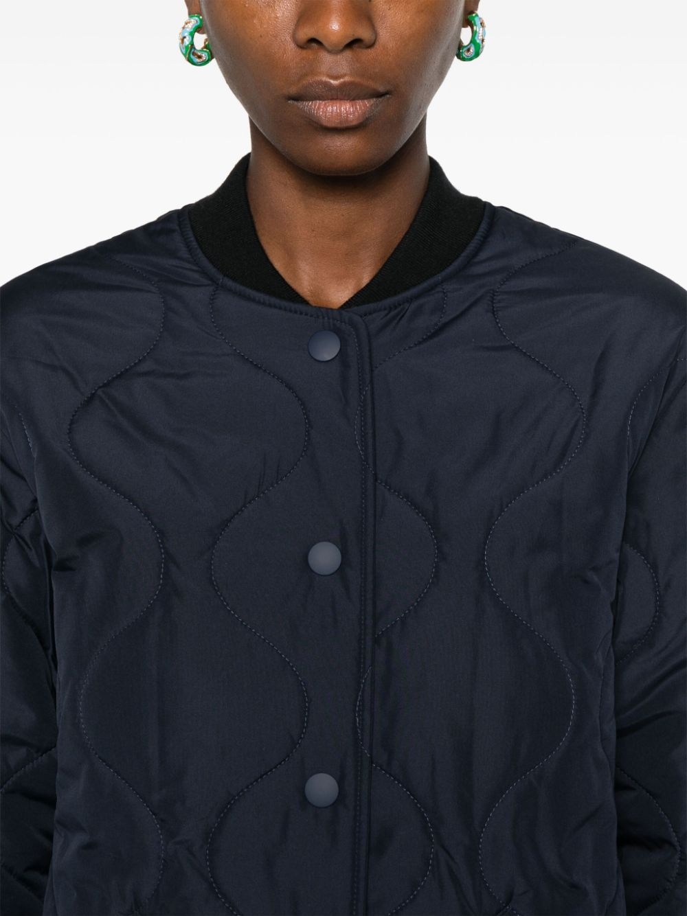 quilted padded bomber jacket - 5