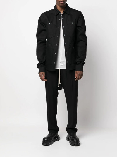 Rick Owens DRKSHDW patch pocket cotton shirt jacket outlook