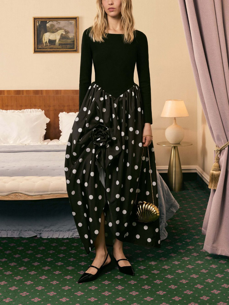 Aurora polka-dot maxi dress 3
