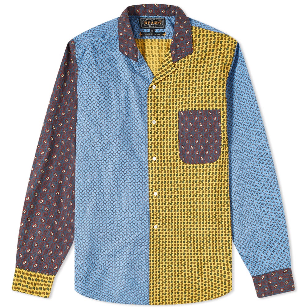 Beams Plus Classic Fit Paisley Dobby Shirt - 1