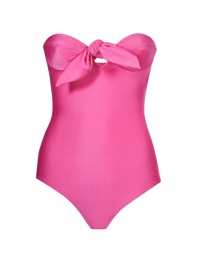 Alligator knot-detail swimsuit 1