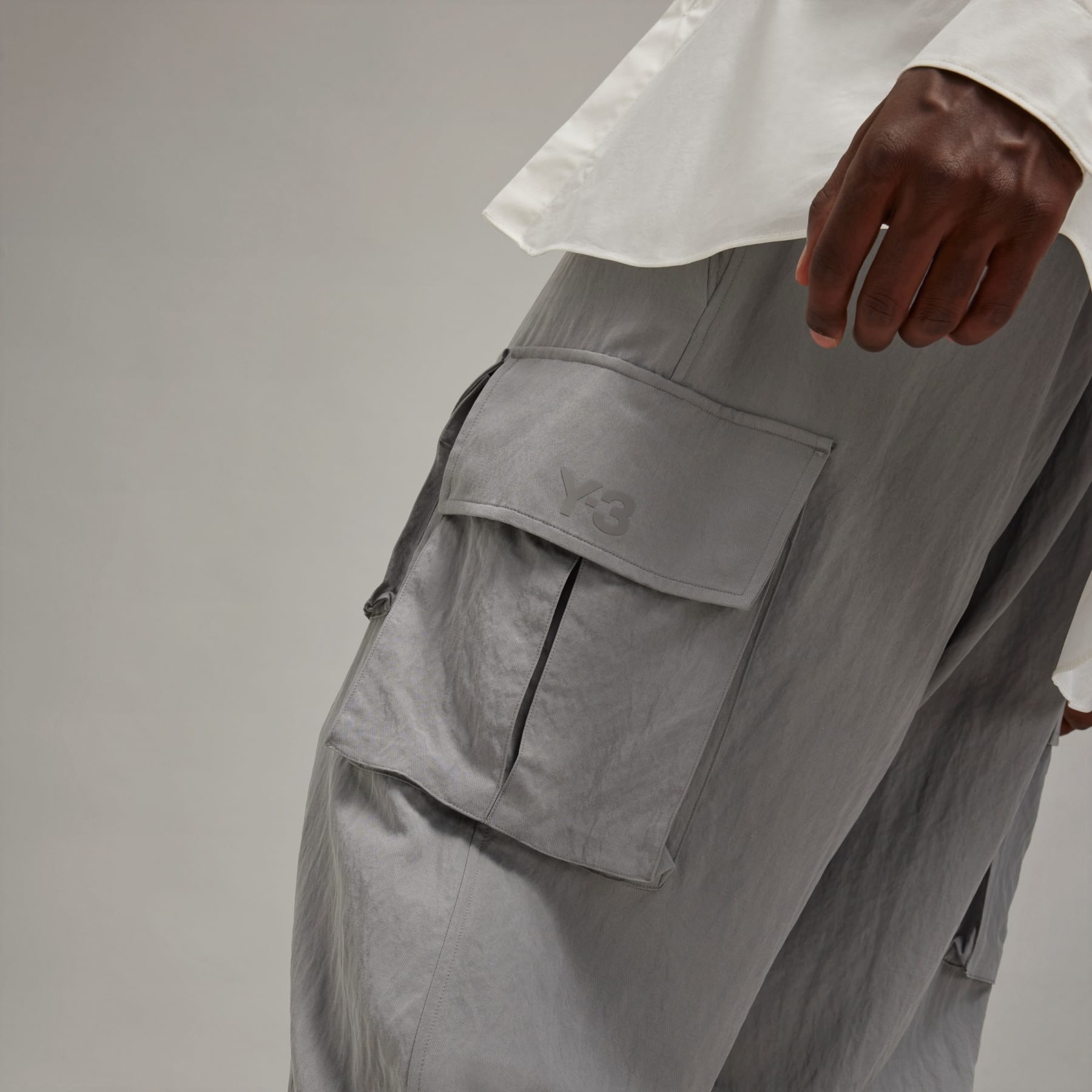 Y-3 Washed Twill Cargo Pants - 8