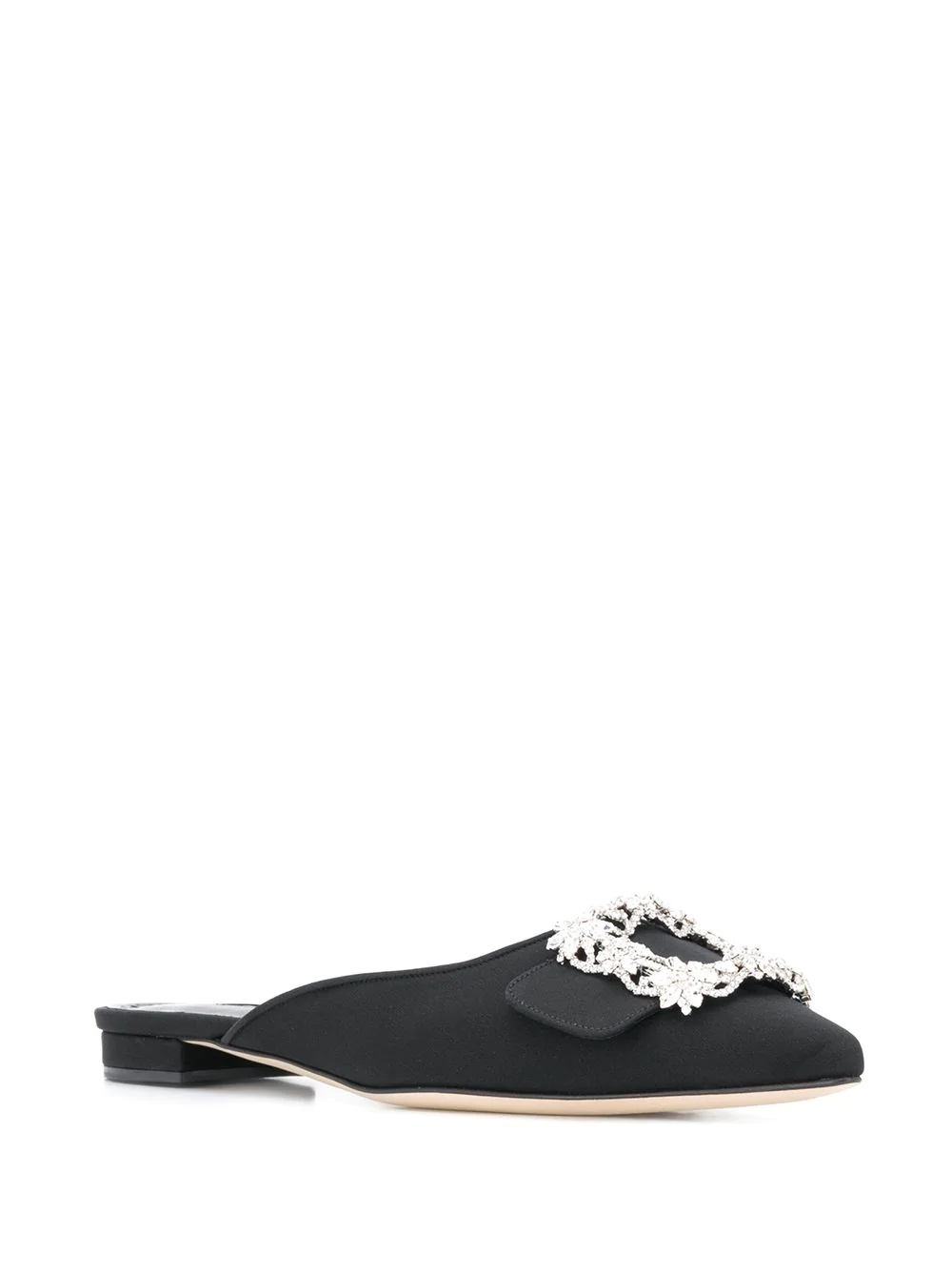 Maysale crystal buckle slippers - 2