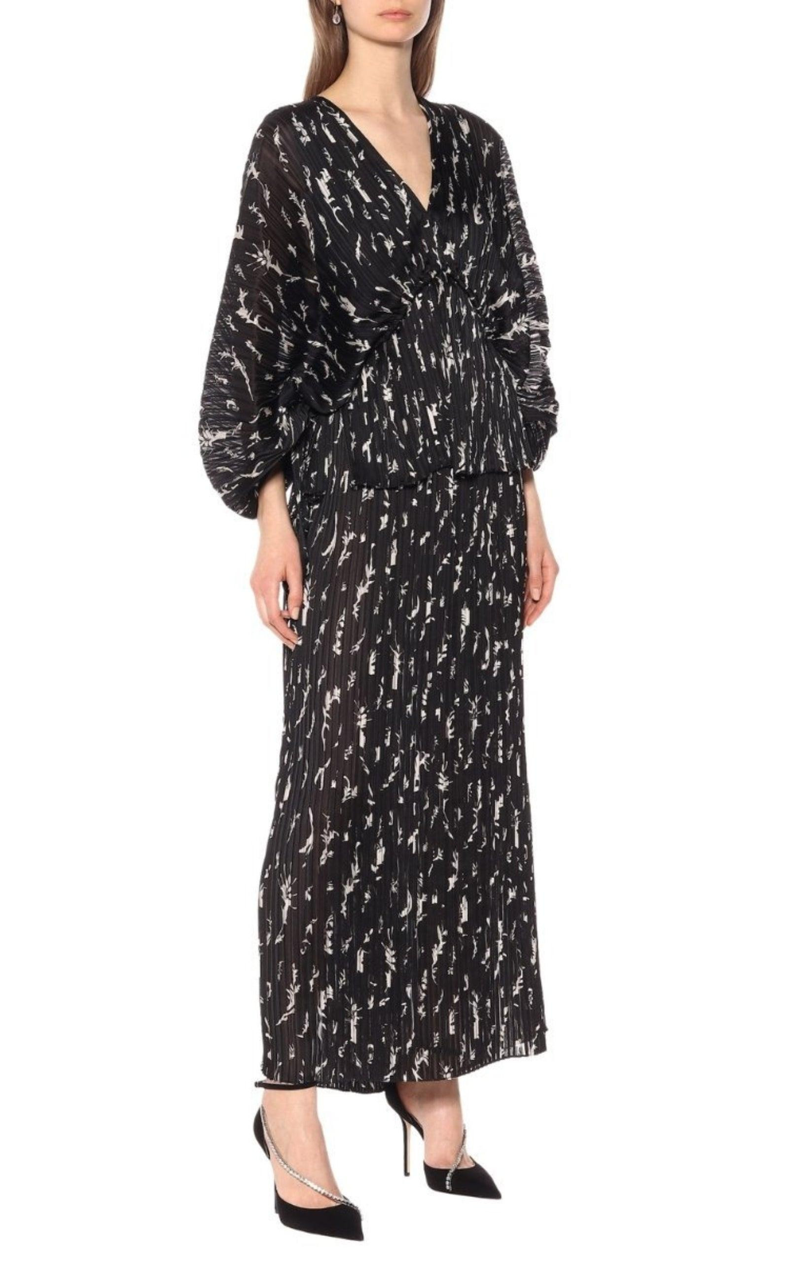 Pleated Maxi Dress - 2