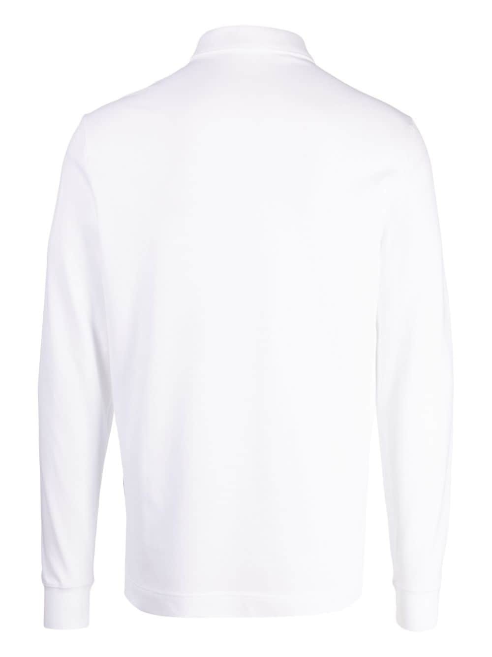 Lacoste long-sleeved crocodile-patch Polo Shirt - Farfetch