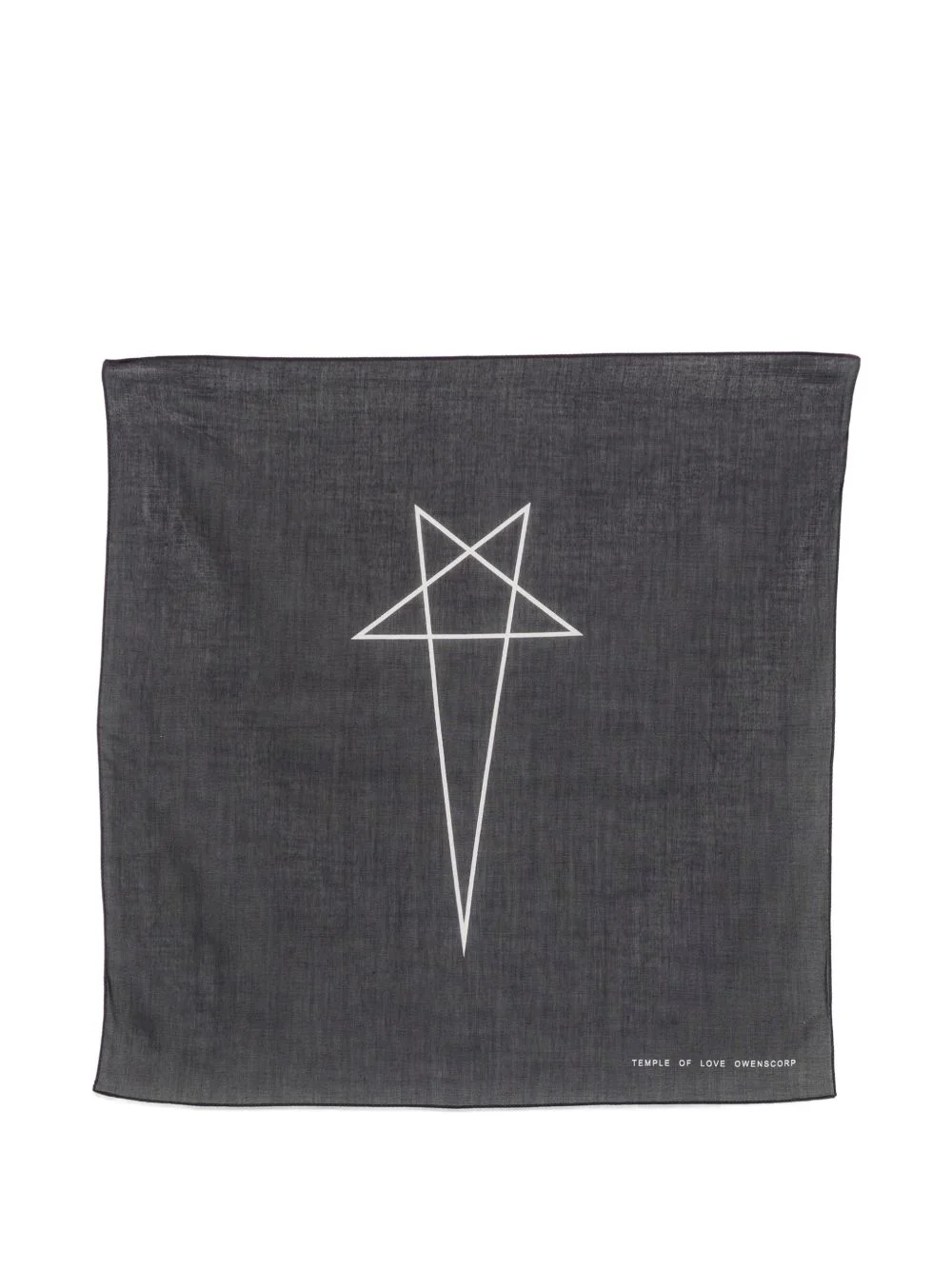 Pentagram logo-print scarf - 1