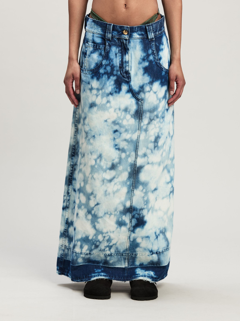 Denim Long Skirt 3