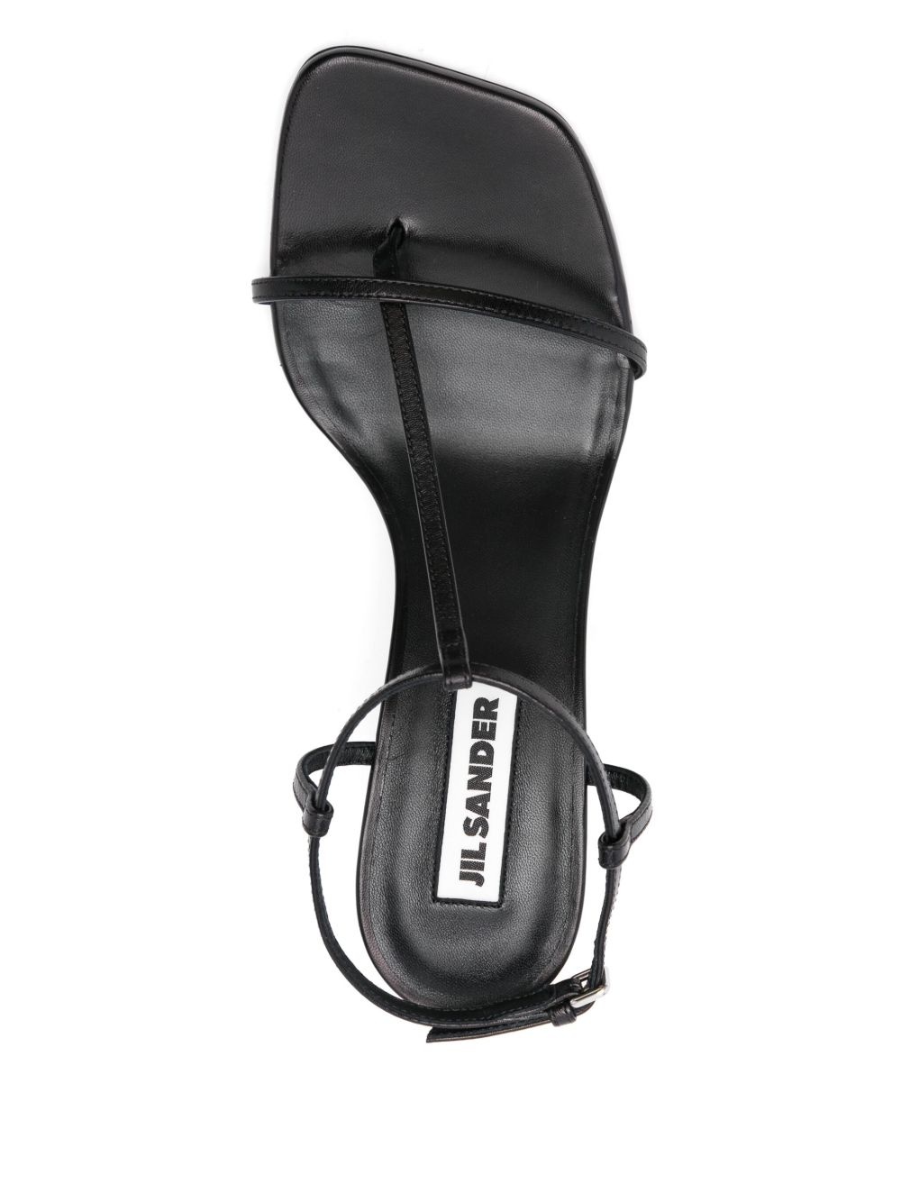 80mm leather sandals - 4