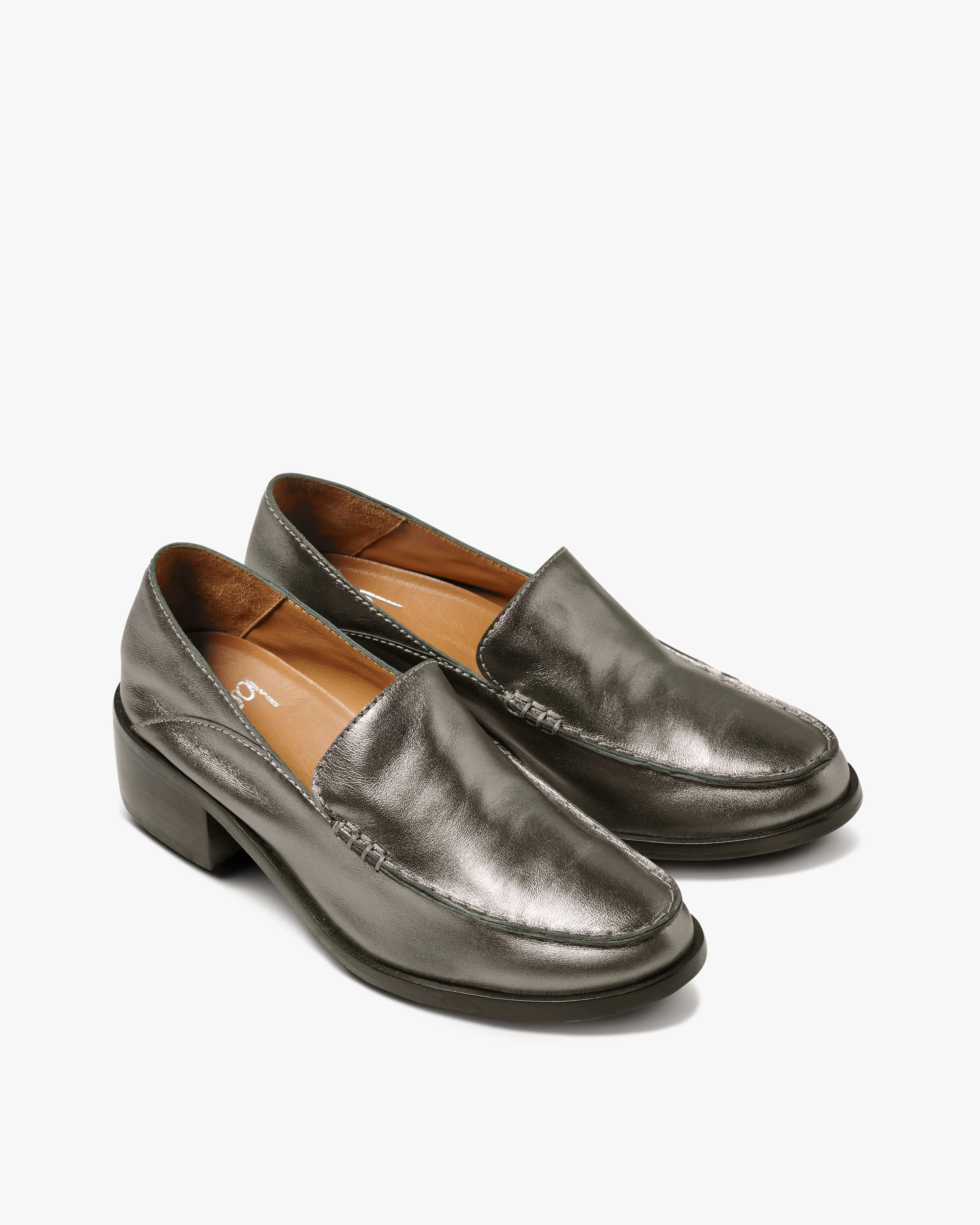 Owl Leather Heeled Loafer - 1