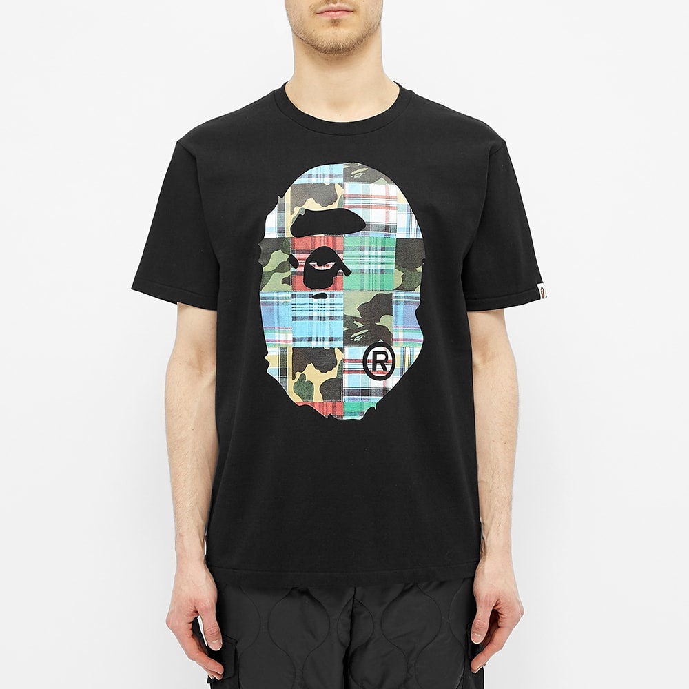 A Bathing Ape Patchwork Big Ape Head Tee - 4