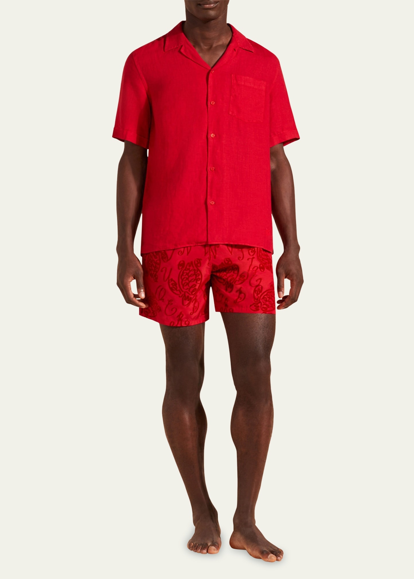 Men's Garment-Dyed Linen Camp Shirt - 2