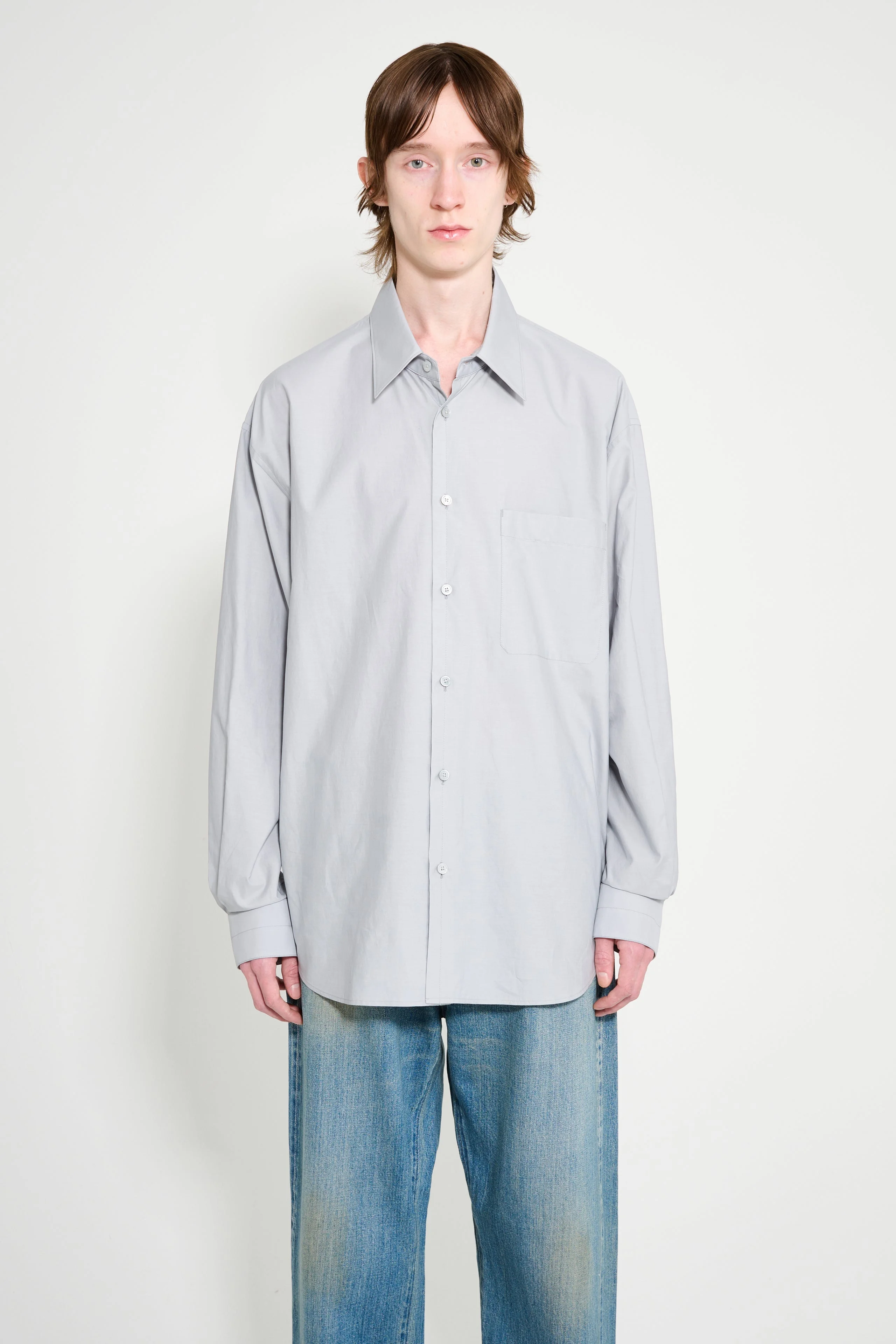 LEMAIRE REGULAR SHIRT MIST - 1