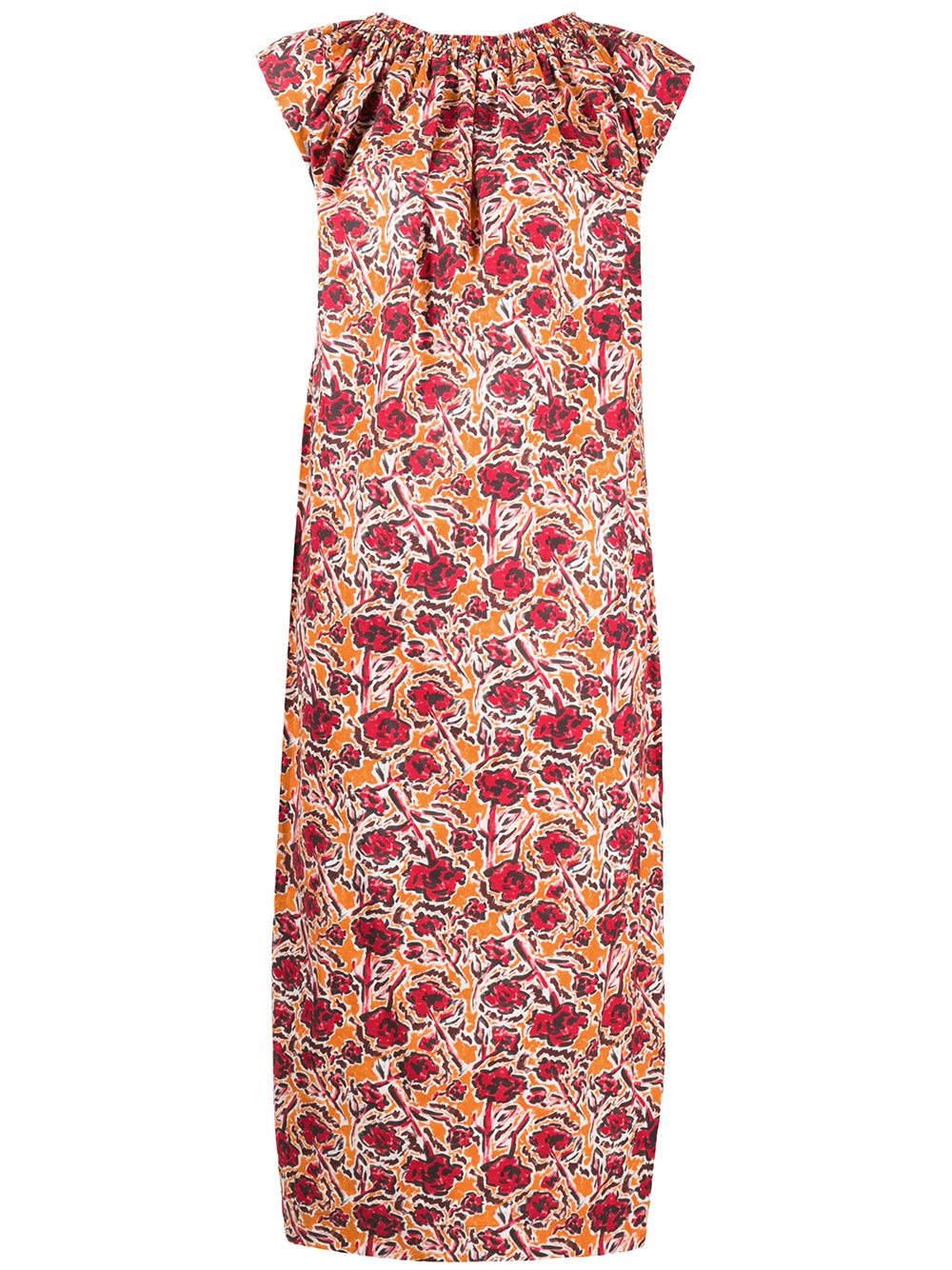 psychedelic rose-print dress - 1