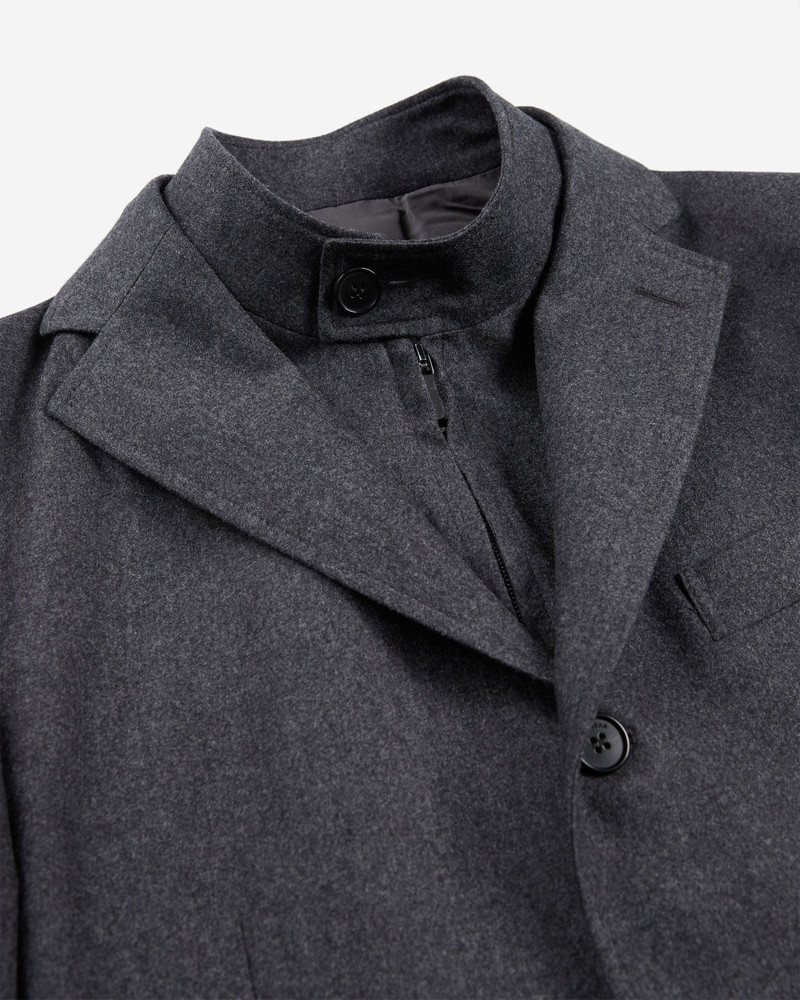 Regular fit wool and cashmere flannel jacket 6