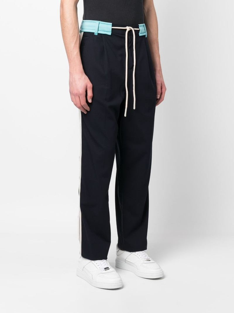 Track Belt straight-leg trousers 3