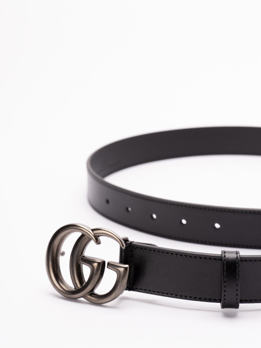 Gucci Men `Gg Marmont` Thin Belt - 2