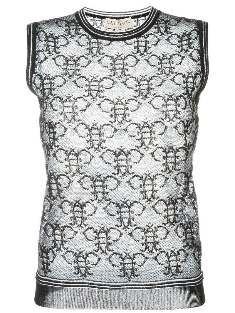 sheer logo tank top 1
