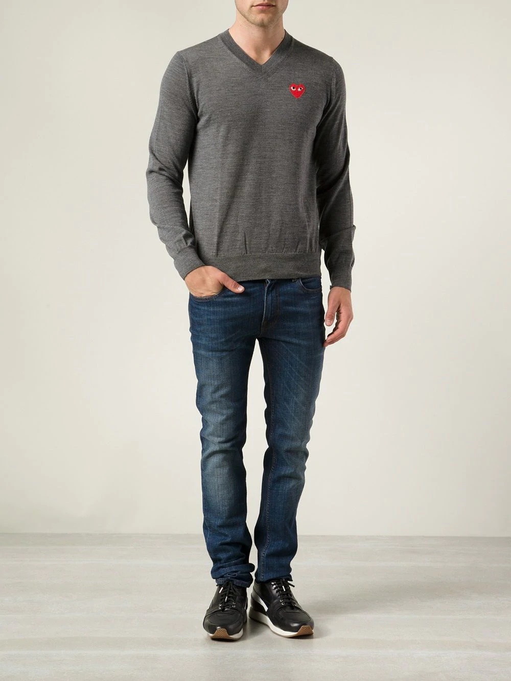 embroidered heart jumper - 2