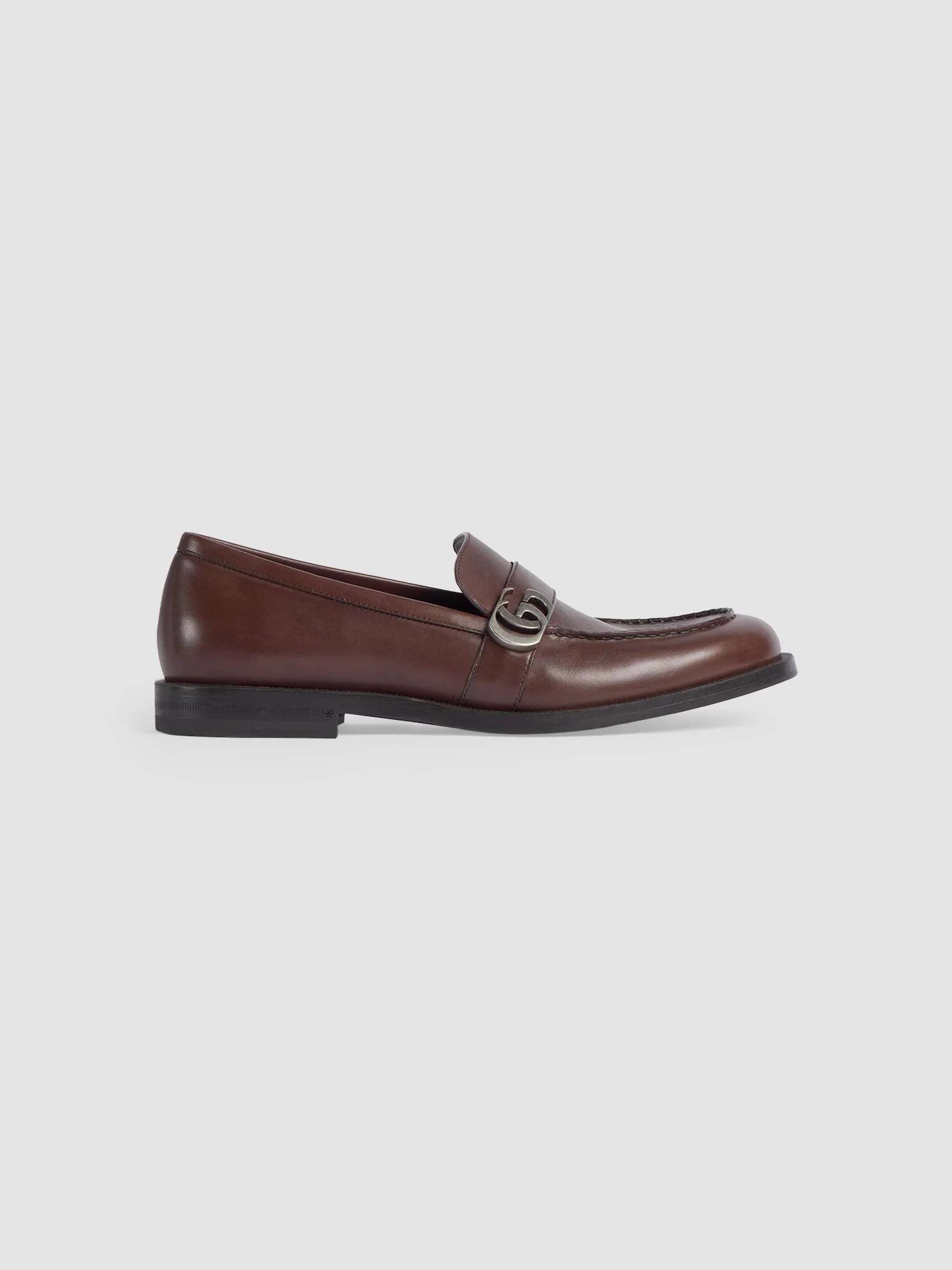 Men's Primavera College Leather Loafers - Coffee - 1