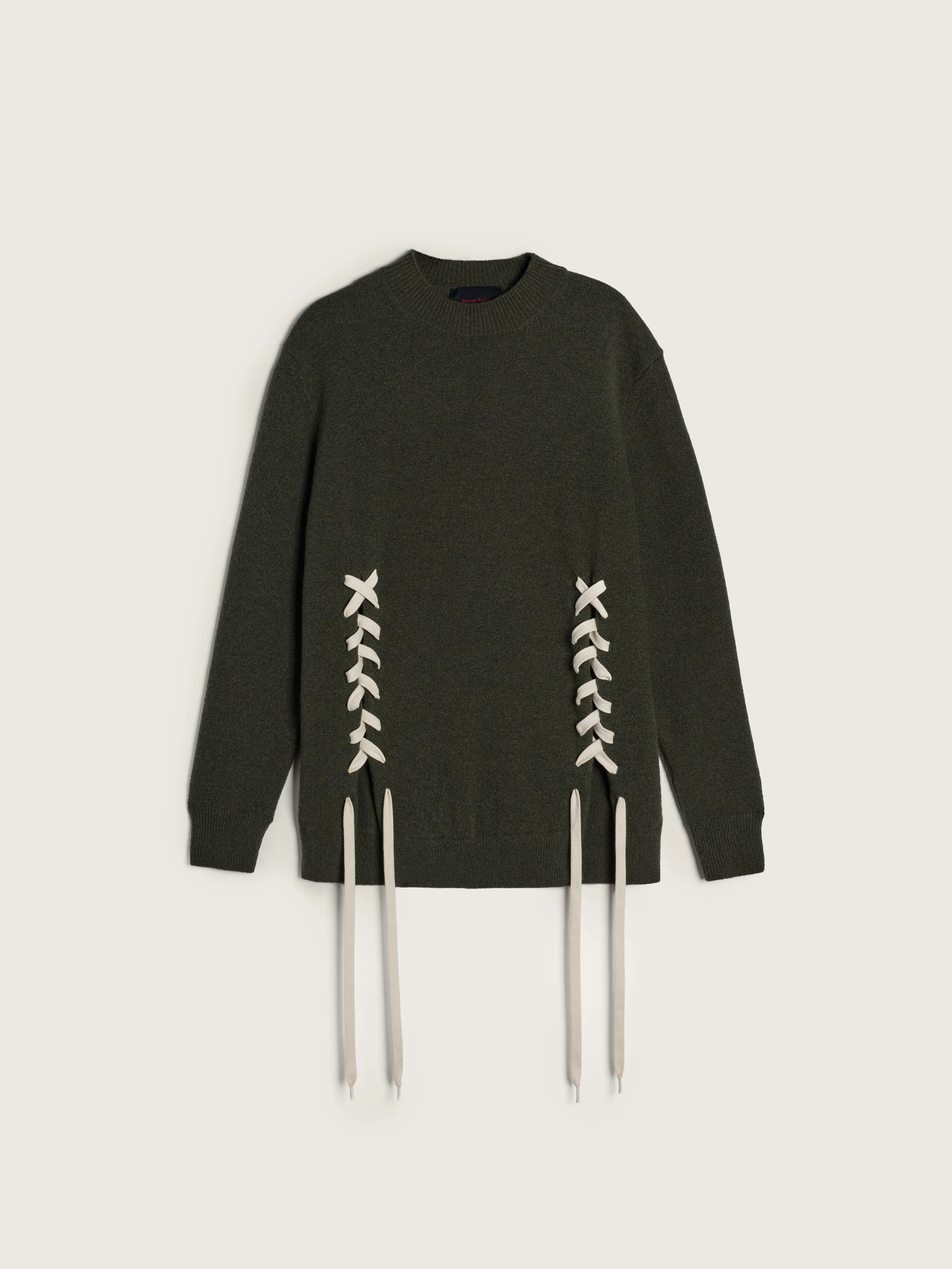 Merino Lace Up Hem Jumper - 1