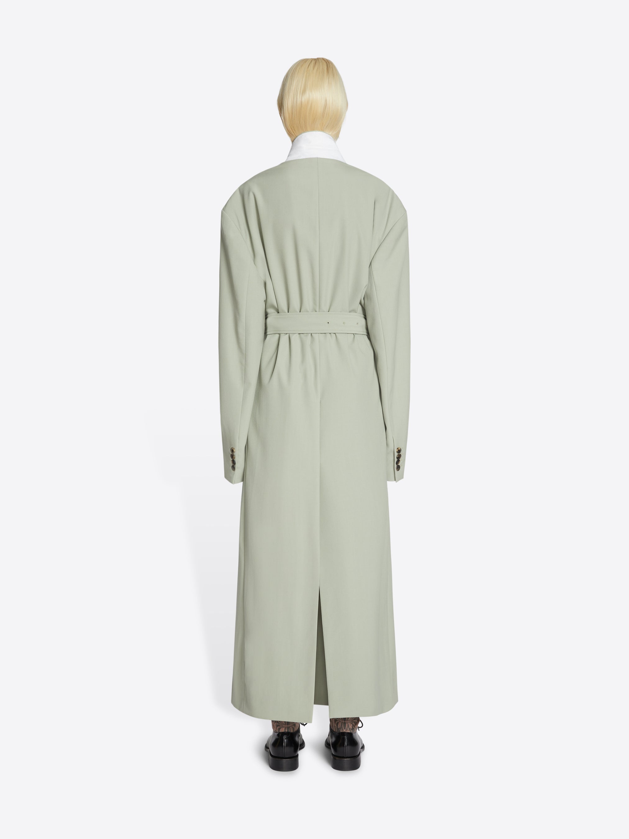 OVERSIZED BELTED COAT - 4