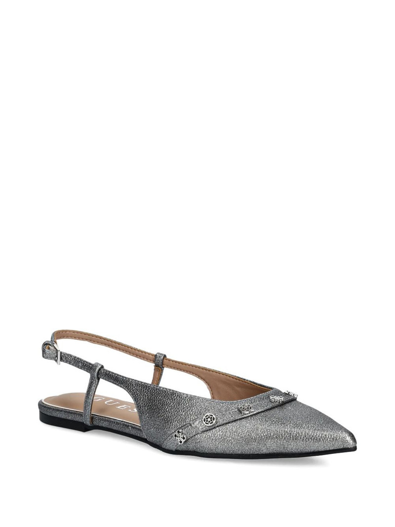 GUESS USA metallic-effect slingback ballet flats outlook