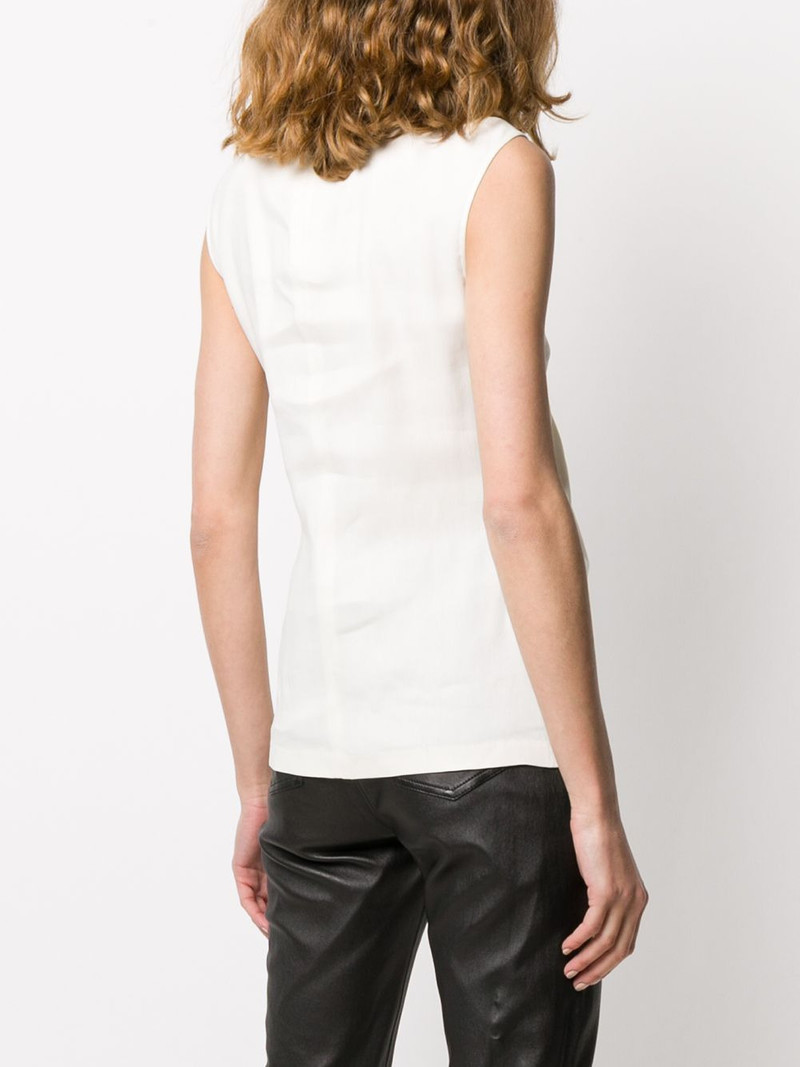 knot-detail sleeveless T-shirt 4