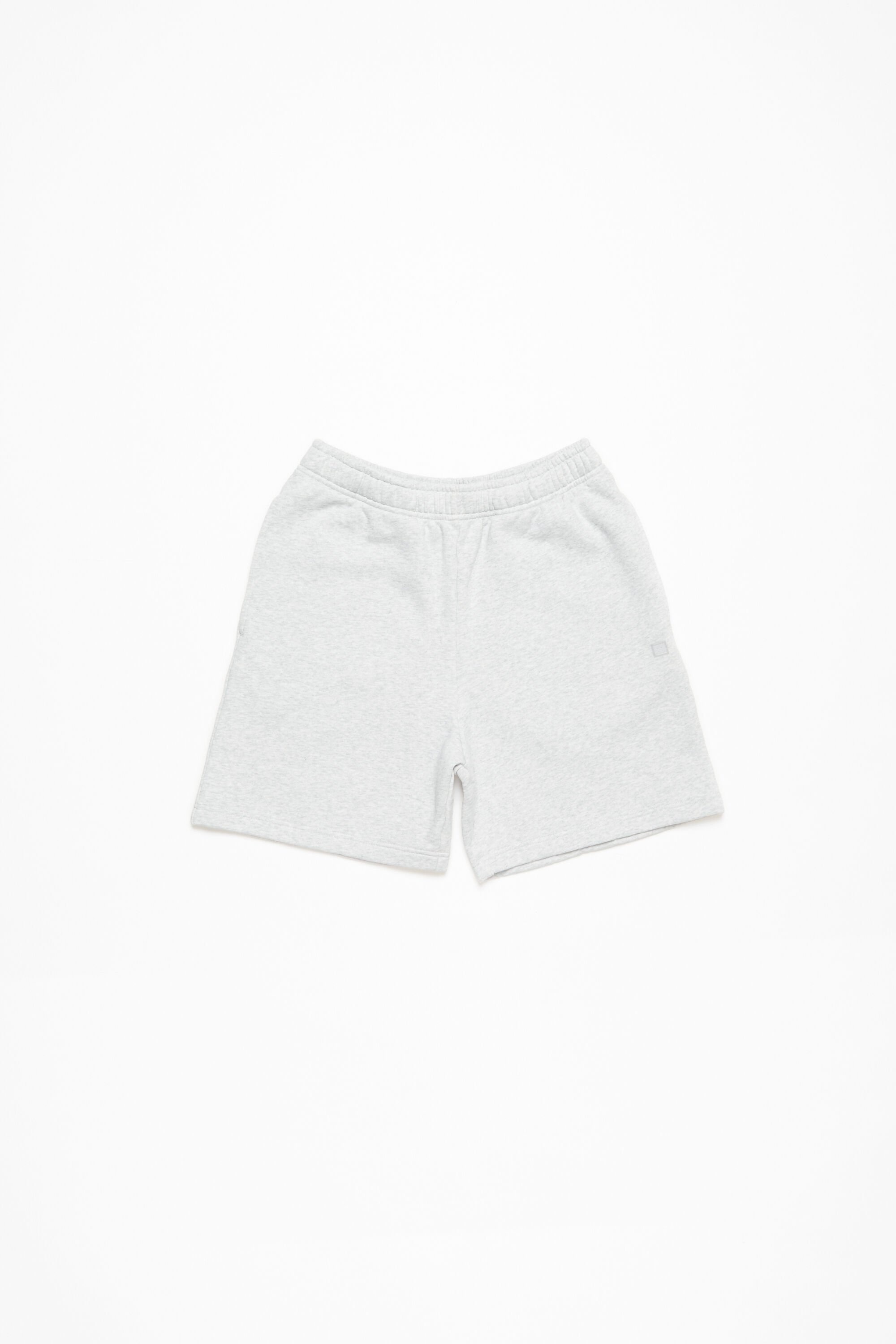 Cotton shorts - Pale Grey Melange - 2