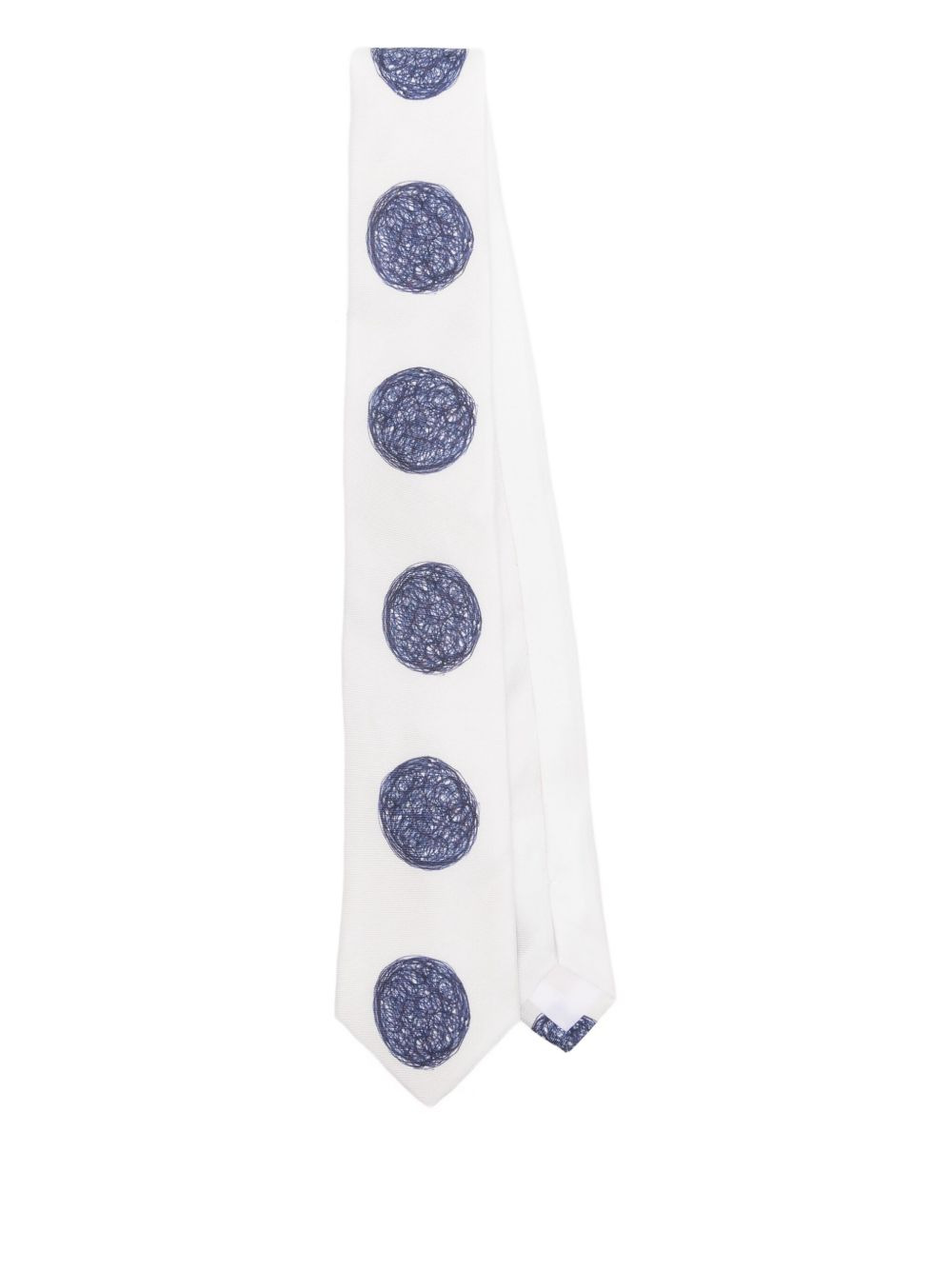 scribble-circle tie - 1