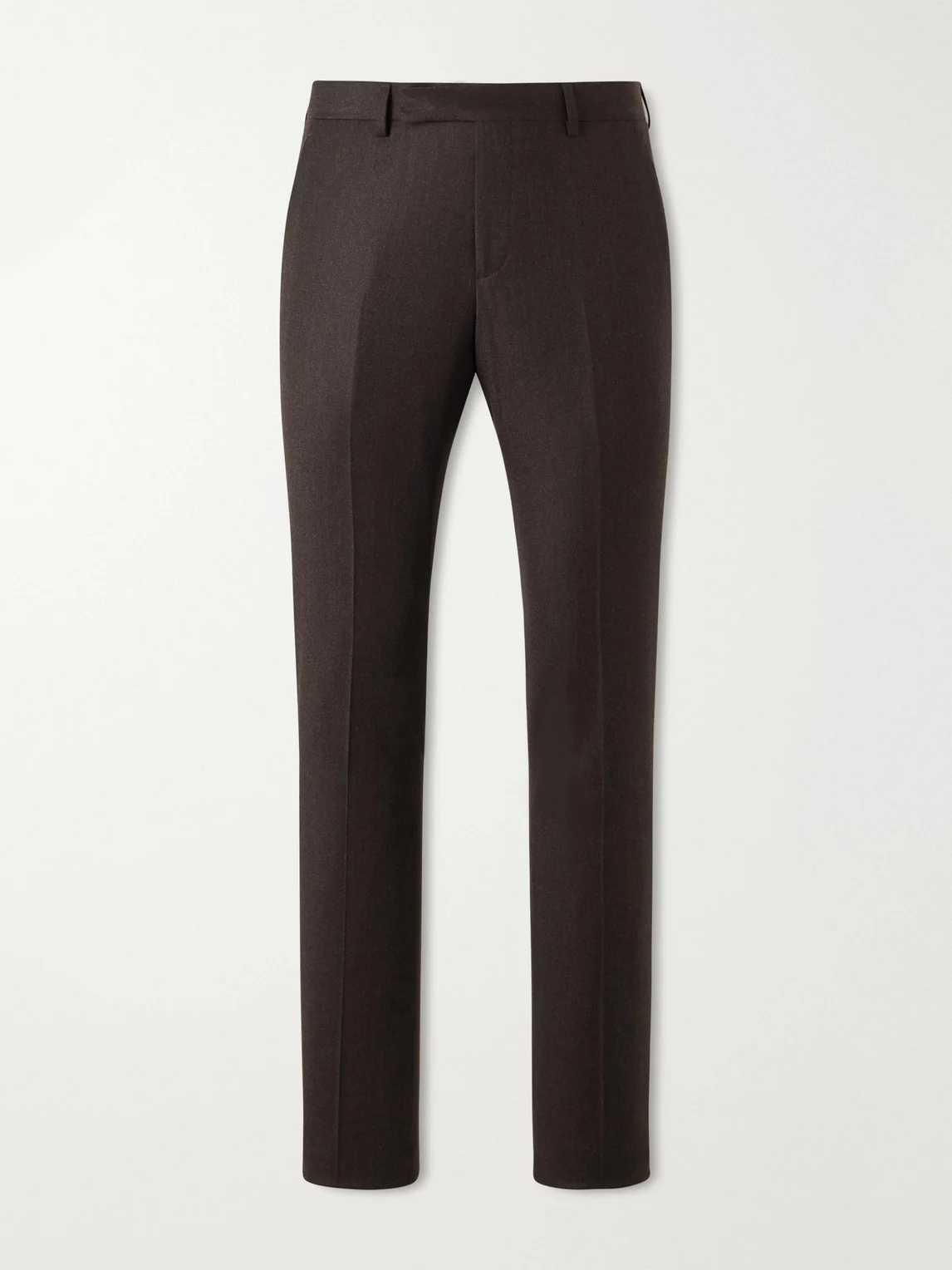 Straight-Leg Wool and Cashmere-Blend Flannel Trousers - 1
