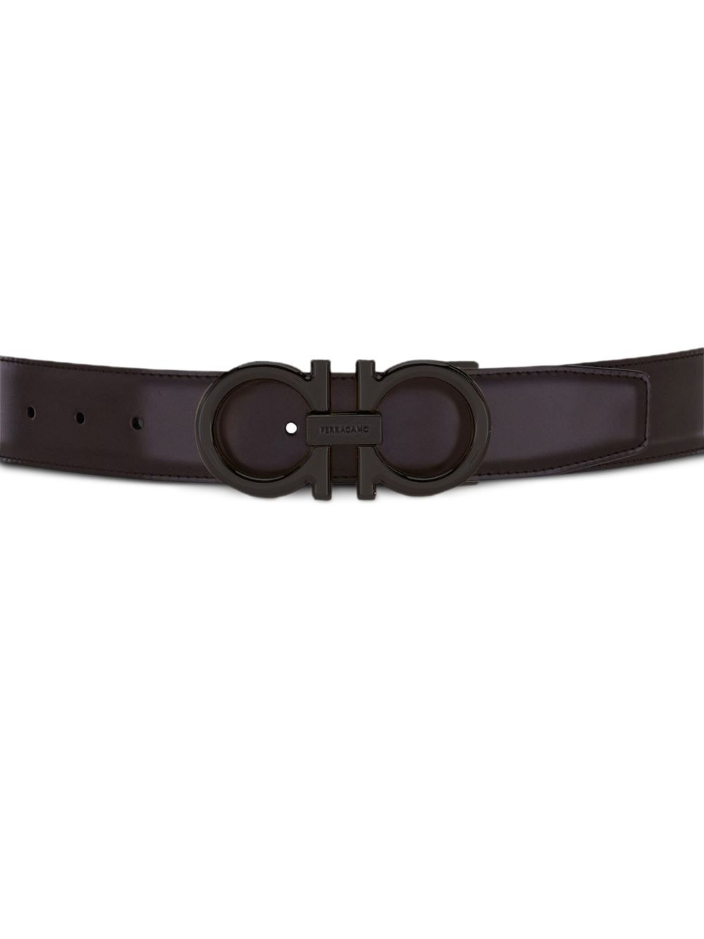 Gancini leather belt - 3