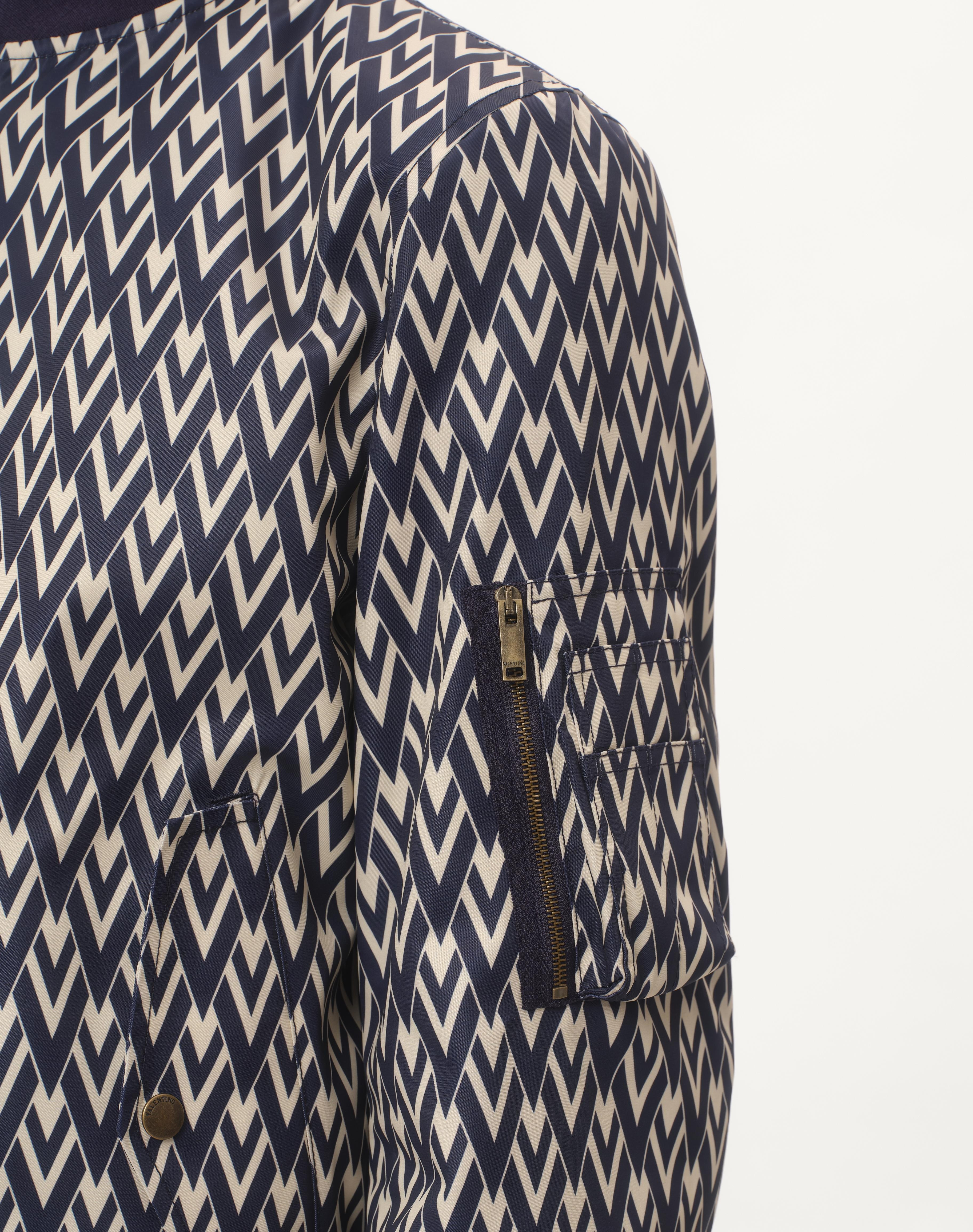 NYLON BOMBER JACKET WITH TOUTE LA V PRINT - 4