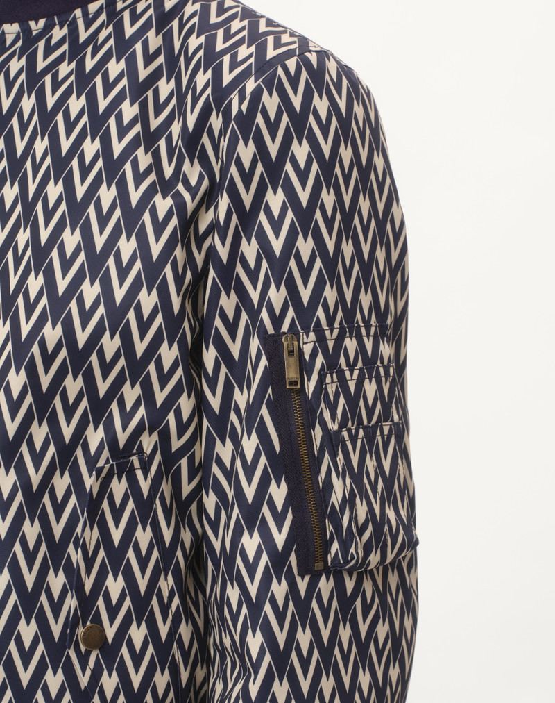 NYLON BOMBER JACKET WITH TOUTE LA V PRINT 4