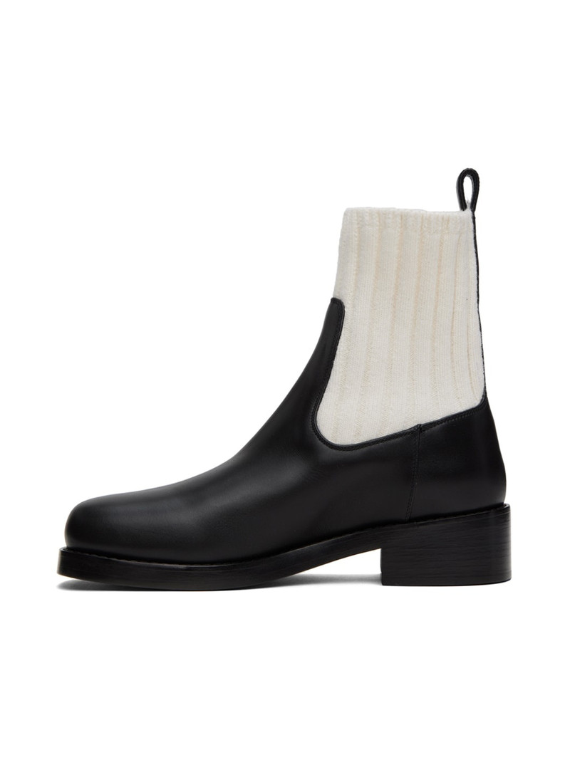 GABRIELA HEARST Black & White Hobbes Boots outlook