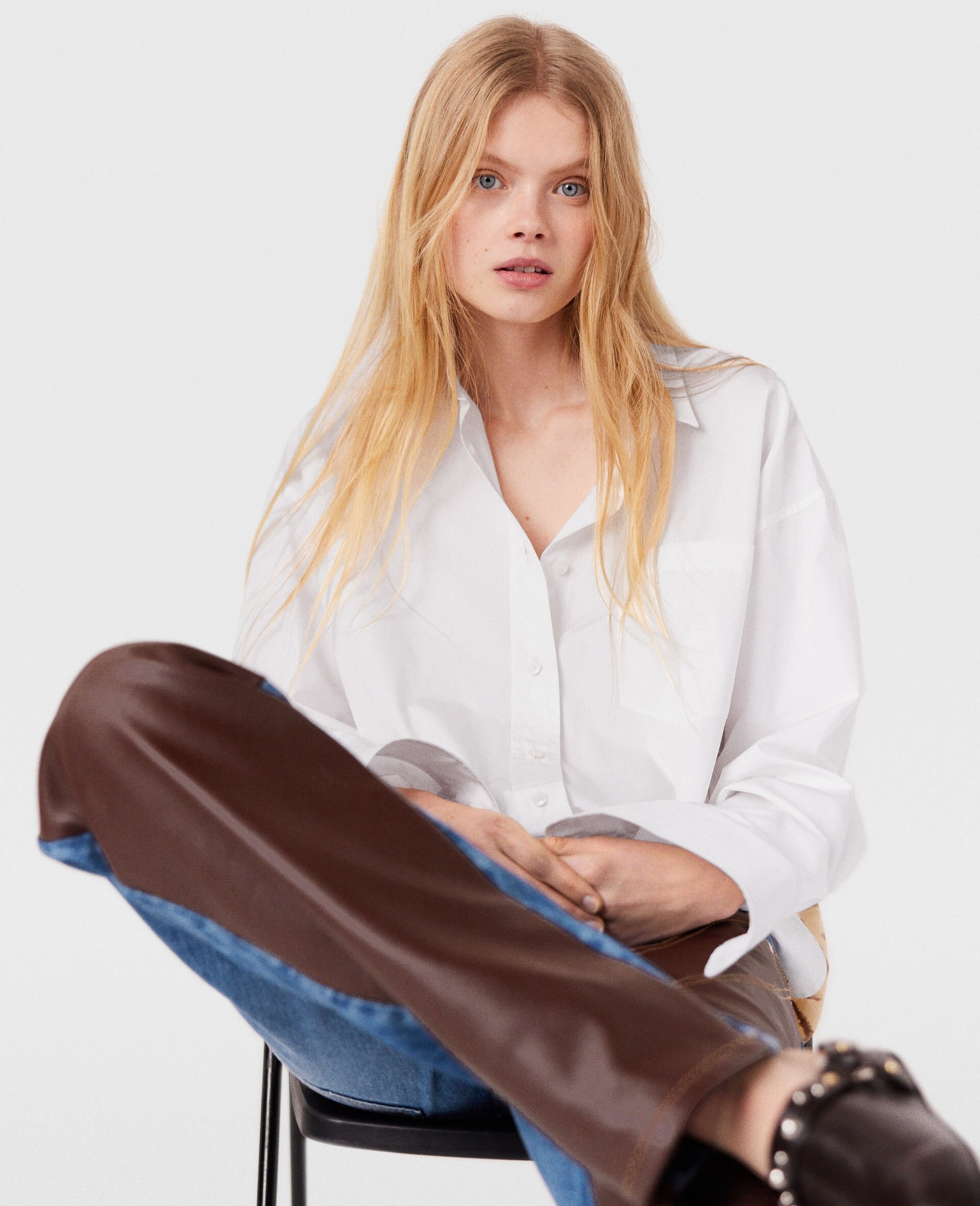 Tiger Print Panel Shirt - 4