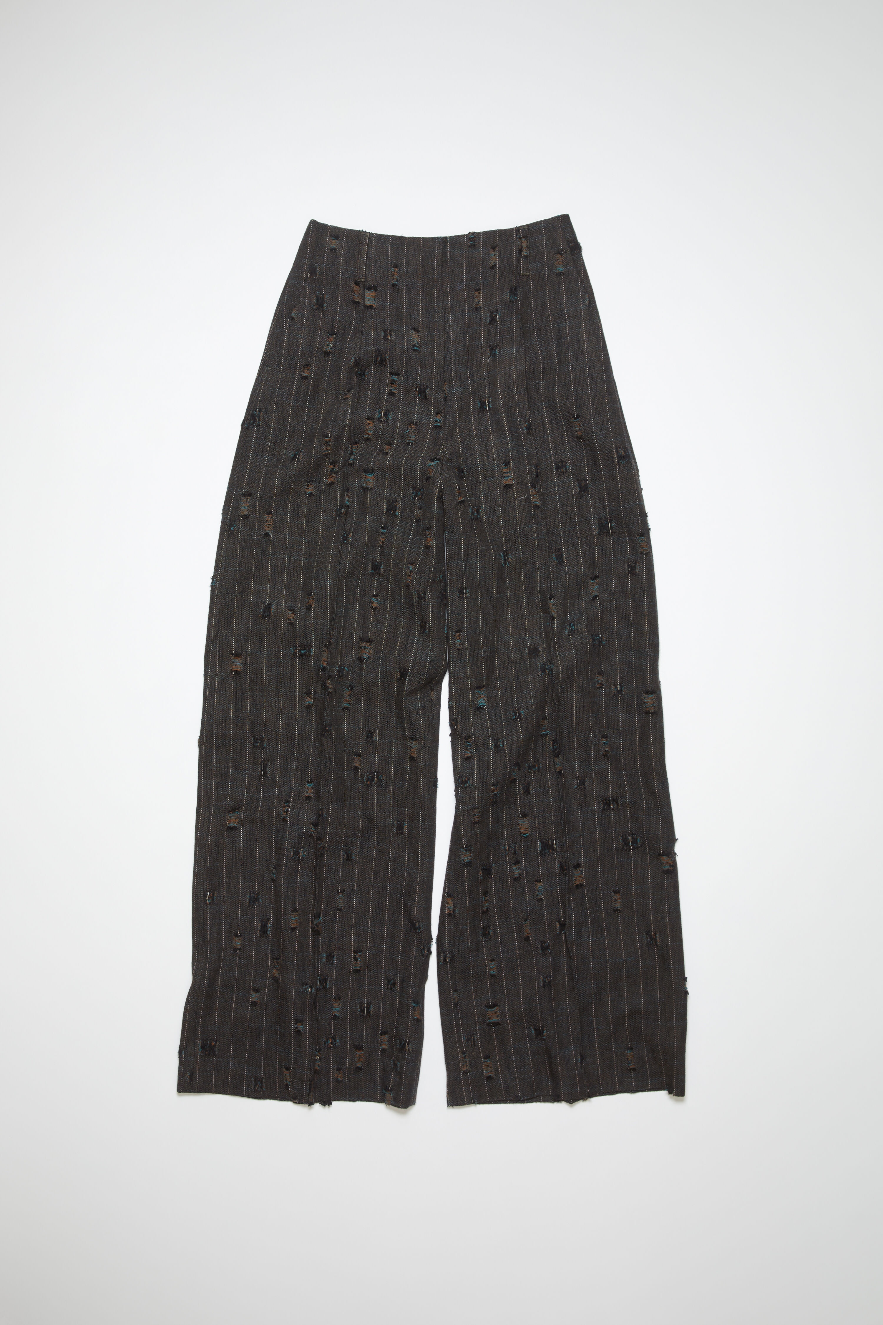 Tailored distressed trousers - Anthracite grey - 1