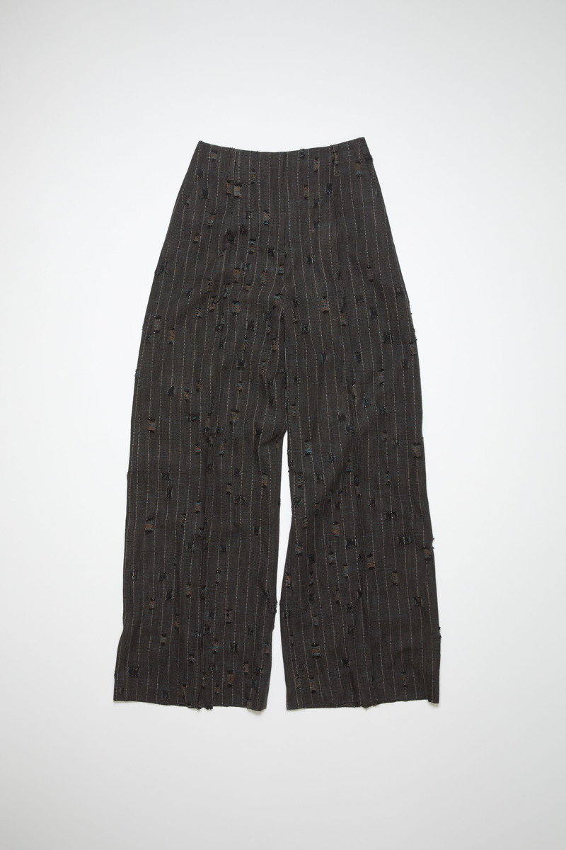 Acne Studios Tailored distressed trousers - Anthracite grey