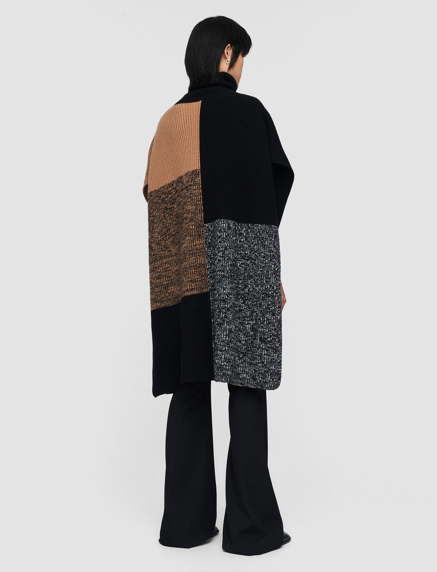 Merino Collage Poncho - 4