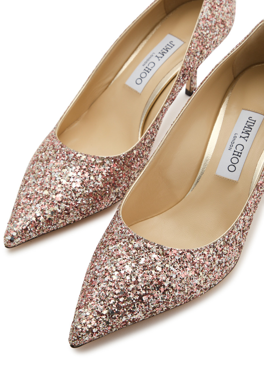 Jimmy Choo Love 65 Glittered Pumps - 3