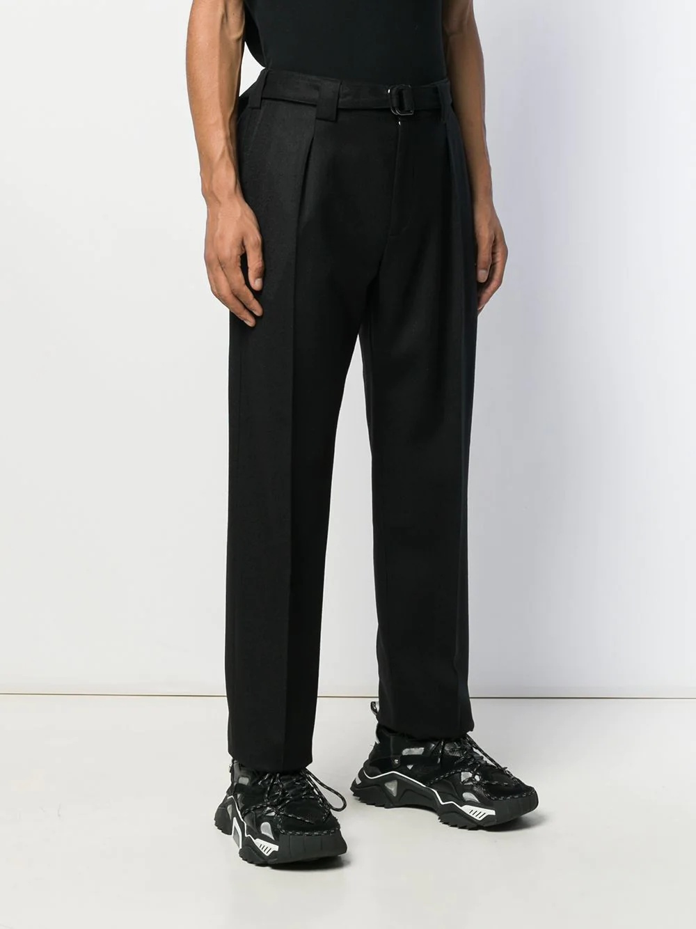 belted tailored trousers - 3