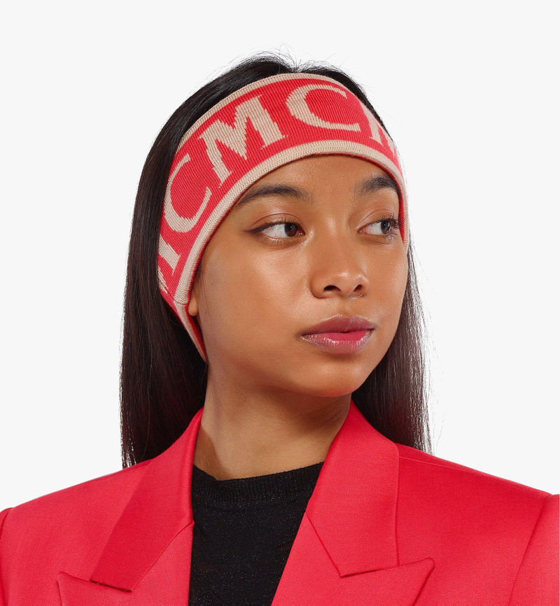 MCM Monogram Jacquard Wool Headband 4
