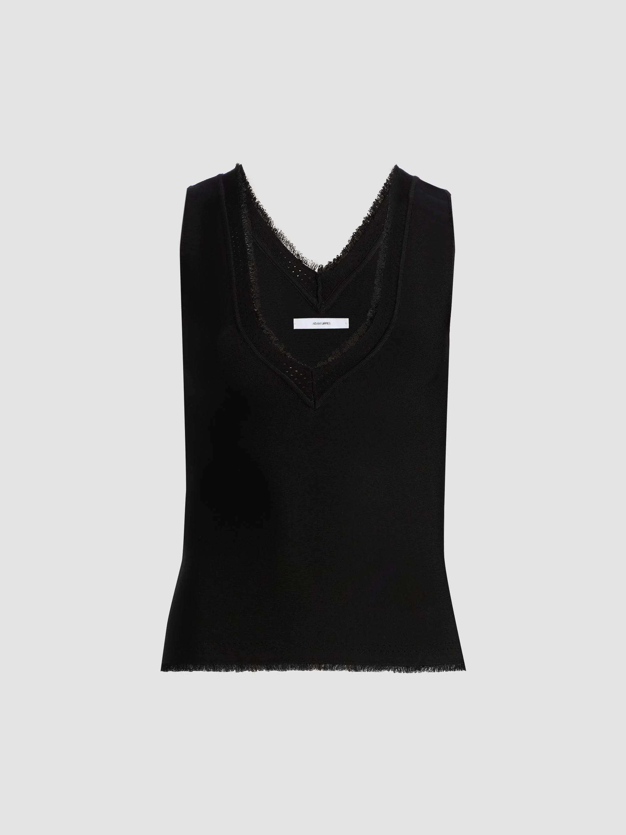 Women's Ria Fringe-Edge Top - Black - 1